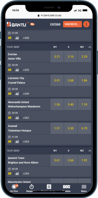 mercado 1X2 Bantu Bet tela