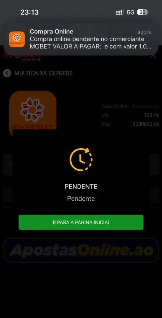 Como depositar na Mobet pelo Multicaixa Express em 2025 6 - Apostas Online depositar na Mobet pelo Multicaixa Express 06 apostas online