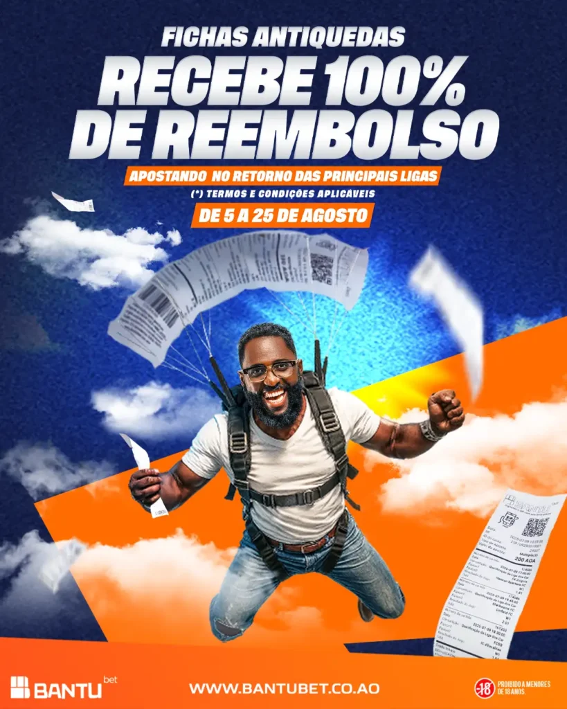 Fichas Antiquedas Bantubet: Recebe 100% de Reembolso nas Tuas Apostas! 1 - Apostas Online Fichas Antiquedas Bantubet ou bantu bet angola